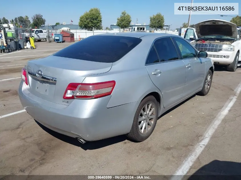 2010 Toyota Camry Xle V6 VIN: 4T1BK3EK3AU116586 Lot: 39640599