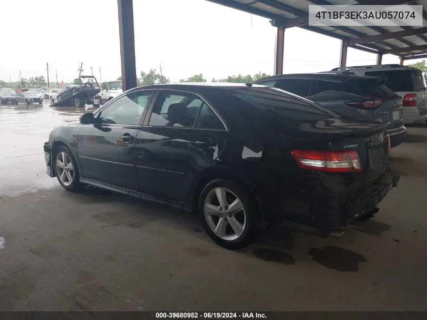 2010 Toyota Camry Se VIN: 4T1BF3EK3AU057074 Lot: 39680952