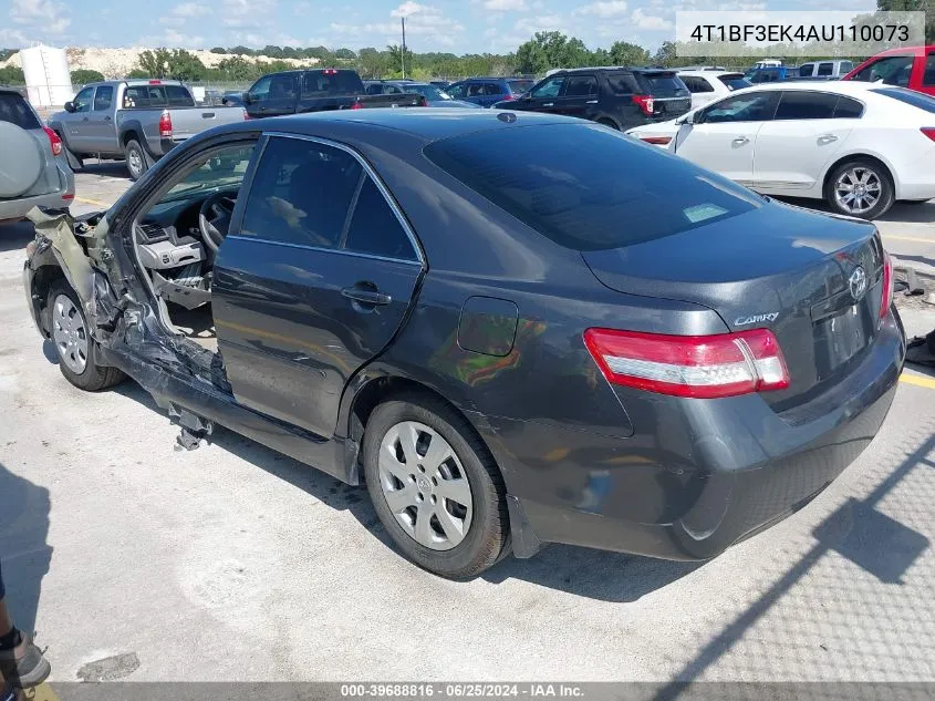 2010 Toyota Camry Le VIN: 4T1BF3EK4AU110073 Lot: 39688816