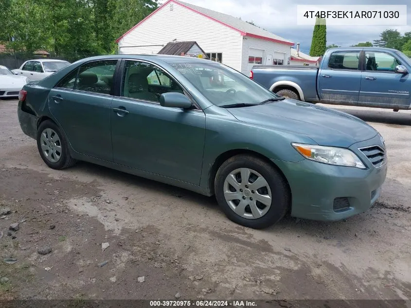 4T4BF3EK1AR071030 2010 Toyota Camry Le