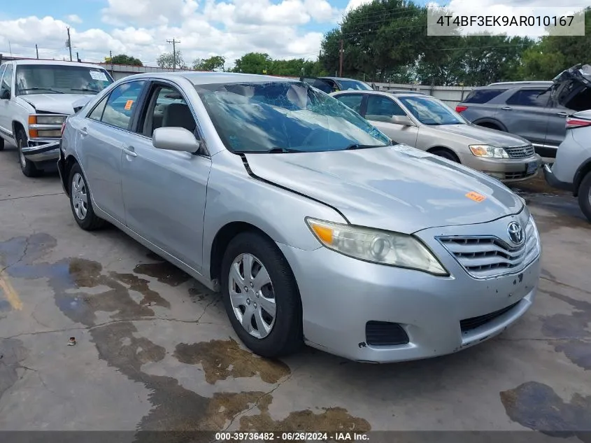 4T4BF3EK9AR010167 2010 Toyota Camry Le