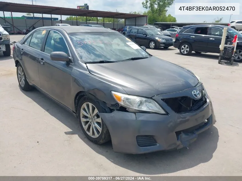 4T4BF3EK0AR052470 2010 Toyota Camry Le