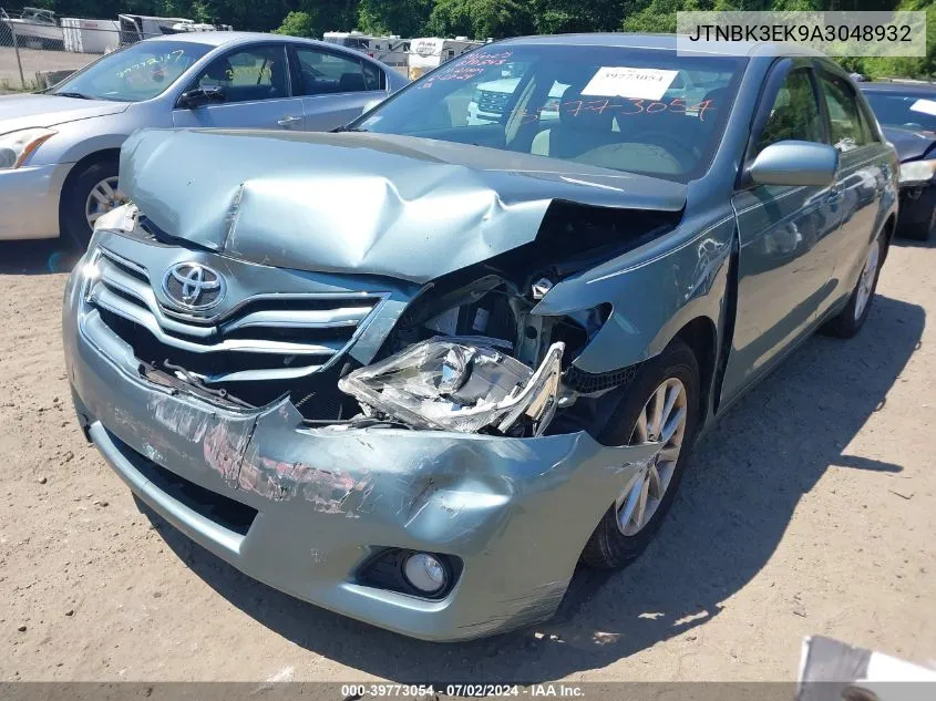 2010 Toyota Camry Xle V6 VIN: JTNBK3EK9A3048932 Lot: 39773054