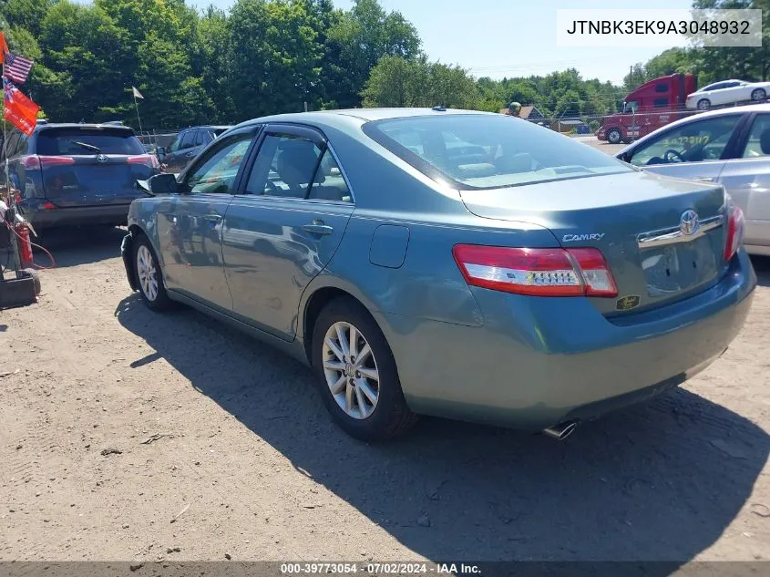 2010 Toyota Camry Xle V6 VIN: JTNBK3EK9A3048932 Lot: 39773054