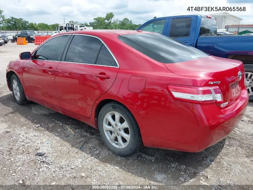 4T4BF3EK5AR065568 2010 Toyota Camry Le