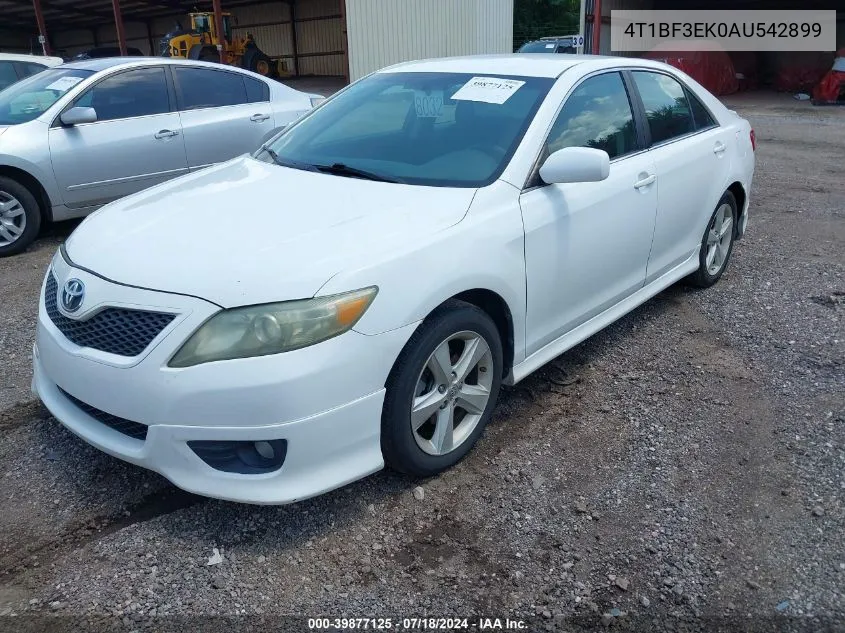 2010 Toyota Camry Se VIN: 4T1BF3EK0AU542899 Lot: 39877125