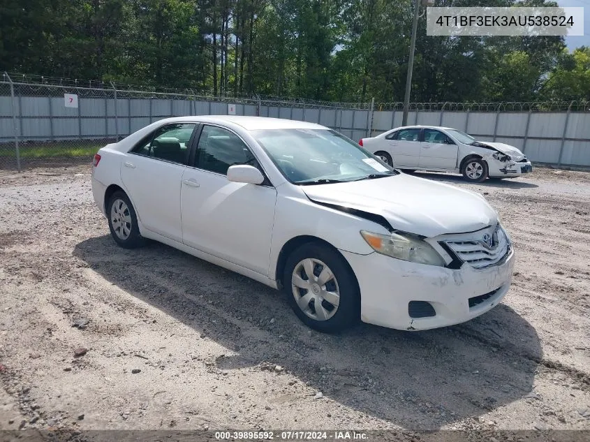 2010 Toyota Camry Le VIN: 4T1BF3EK3AU538524 Lot: 39895592