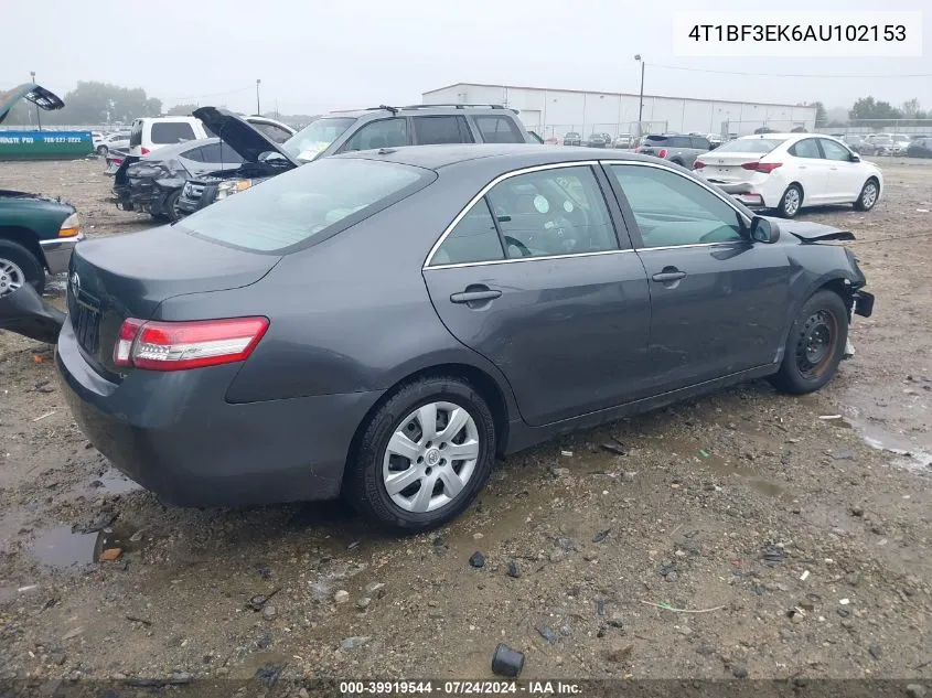 4T1BF3EK6AU102153 2010 Toyota Camry Le