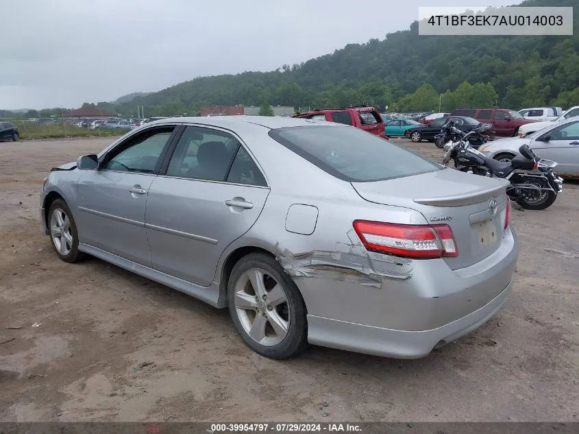 2010 Toyota Camry Se/Le/Xle VIN: 4T1BF3EK7AU014003 Lot: 39954797