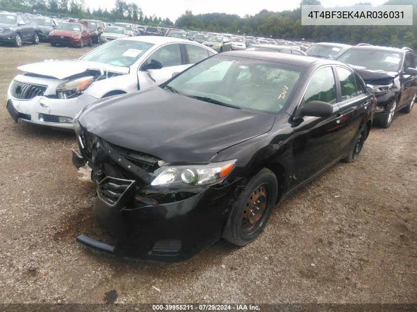 2010 Toyota Camry Le VIN: 4T4BF3EK4AR036031 Lot: 39955211