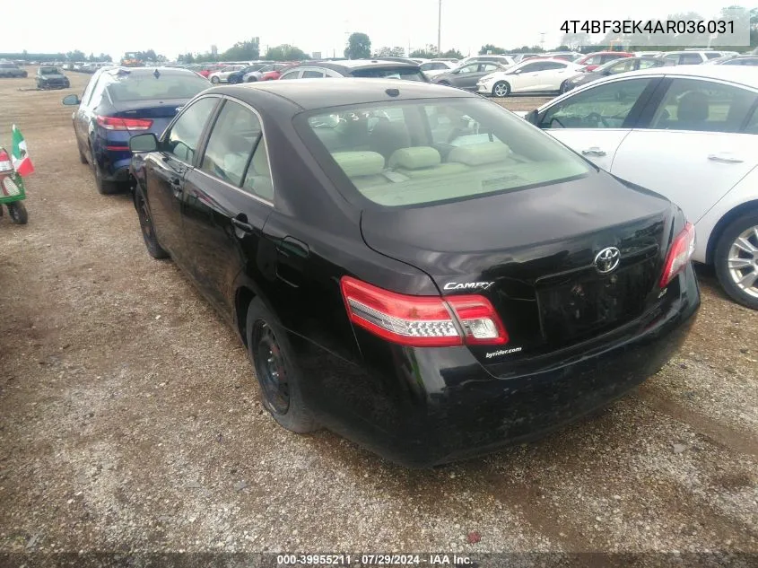 4T4BF3EK4AR036031 2010 Toyota Camry Le