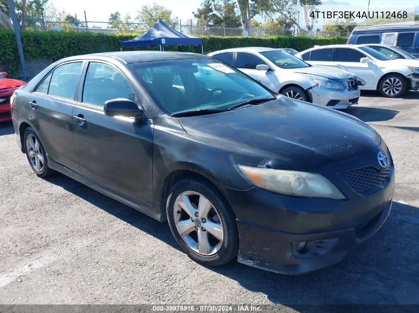 2010 Toyota Camry Se VIN: 4T1BF3EK4AU112468 Lot: 39978916