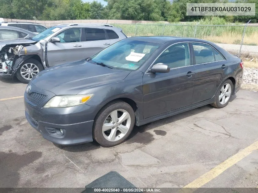 2010 Toyota Camry Se VIN: 4T1BF3EK0AU031029 Lot: 40025040