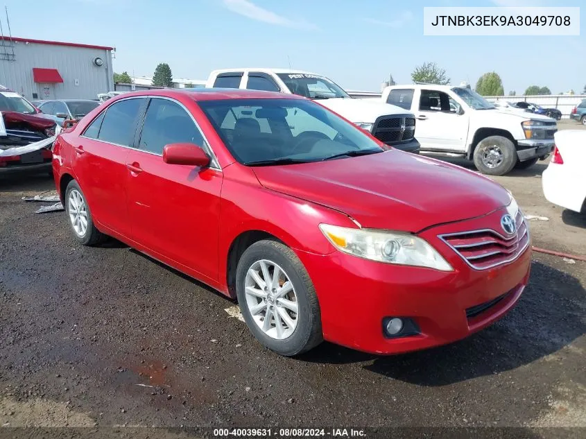 2010 Toyota Camry Xle V6 VIN: JTNBK3EK9A3049708 Lot: 40039631