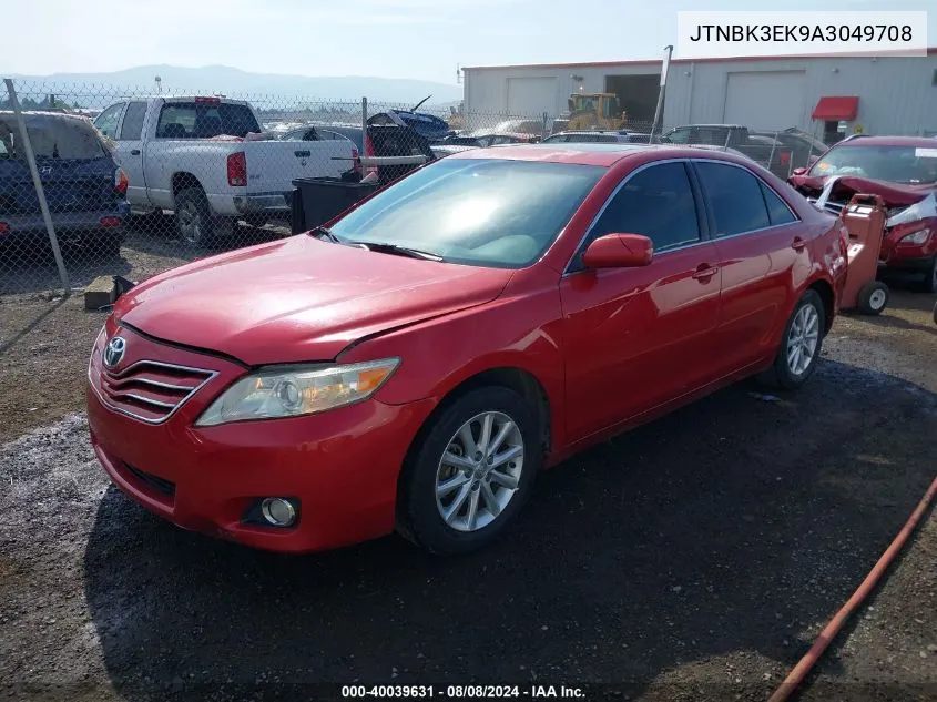 2010 Toyota Camry Xle V6 VIN: JTNBK3EK9A3049708 Lot: 40039631