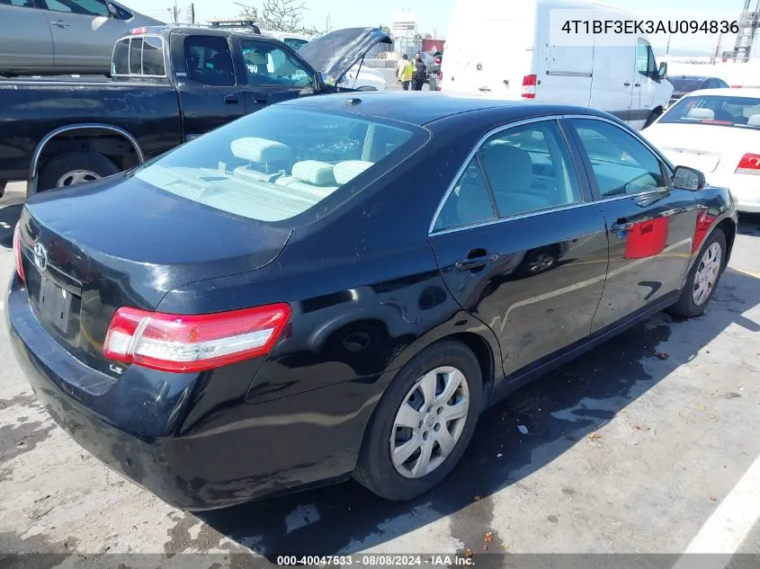 4T1BF3EK3AU094836 2010 Toyota Camry Le