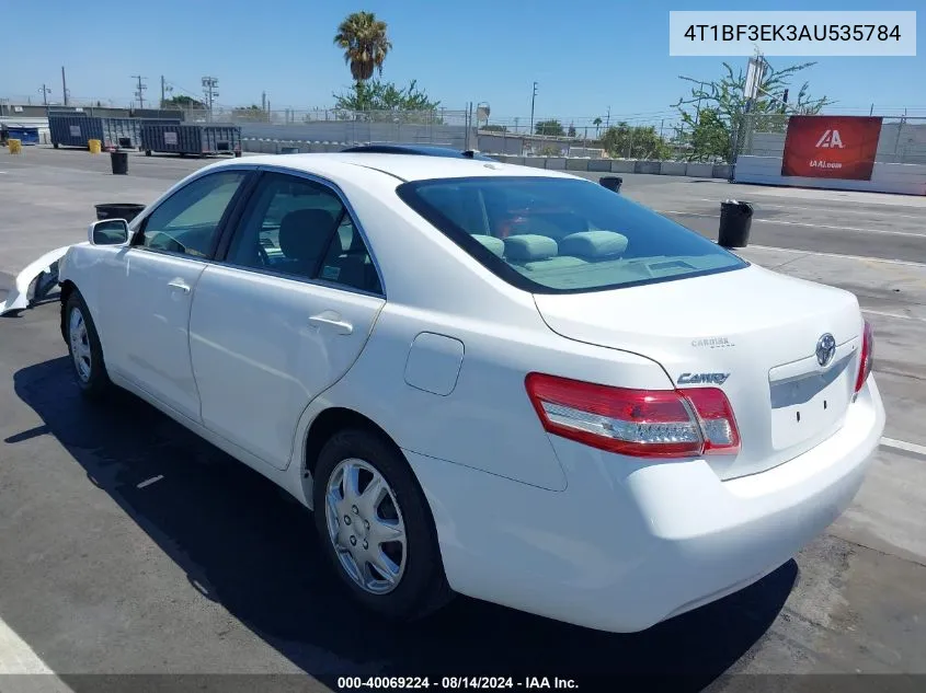 2010 Toyota Camry Le VIN: 4T1BF3EK3AU535784 Lot: 40069224