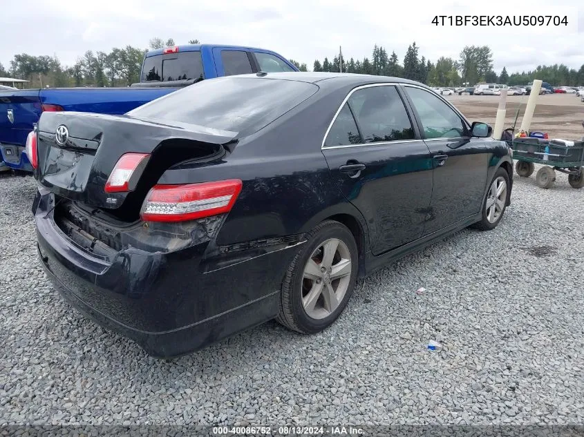 2010 Toyota Camry Se VIN: 4T1BF3EK3AU509704 Lot: 40086752