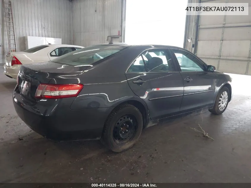 4T1BF3EK7AU072113 2010 Toyota Camry Le