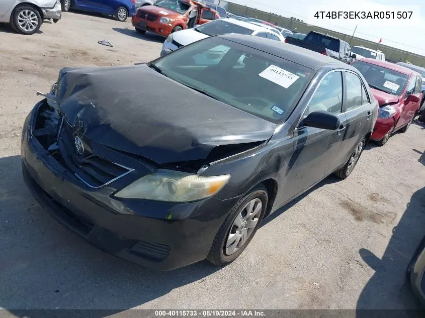 2010 Toyota Camry VIN: 4T4BF3EK3AR051507 Lot: 40115733