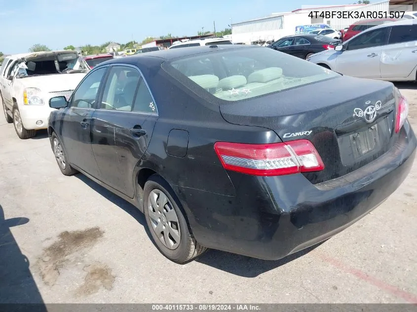 2010 Toyota Camry VIN: 4T4BF3EK3AR051507 Lot: 40115733