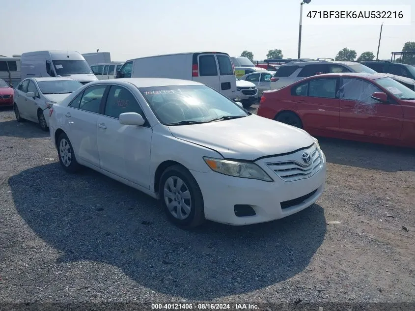 2010 Toyota Camry VIN: 471BF3EK6AU532216 Lot: 40121405