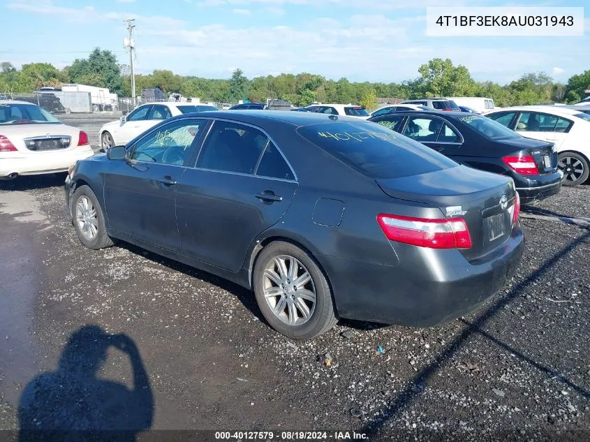 4T1BF3EK8AU031943 2010 Toyota Camry Le