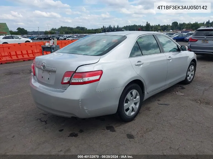 2010 Toyota Camry Le VIN: 4T1BF3EK3AU050142 Lot: 40132870