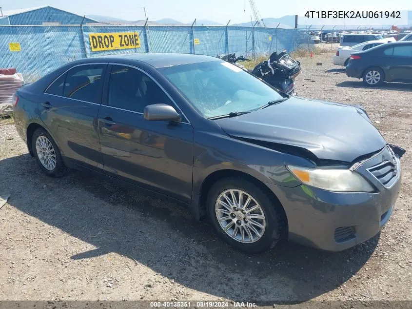 2010 Toyota Camry Le VIN: 4T1BF3EK2AU061942 Lot: 40135351