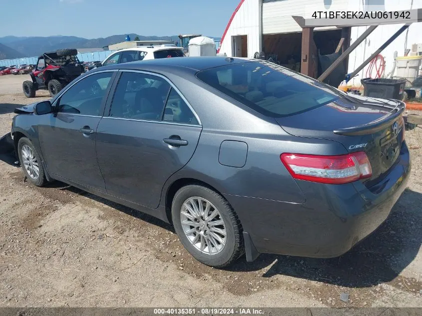 2010 Toyota Camry Le VIN: 4T1BF3EK2AU061942 Lot: 40135351