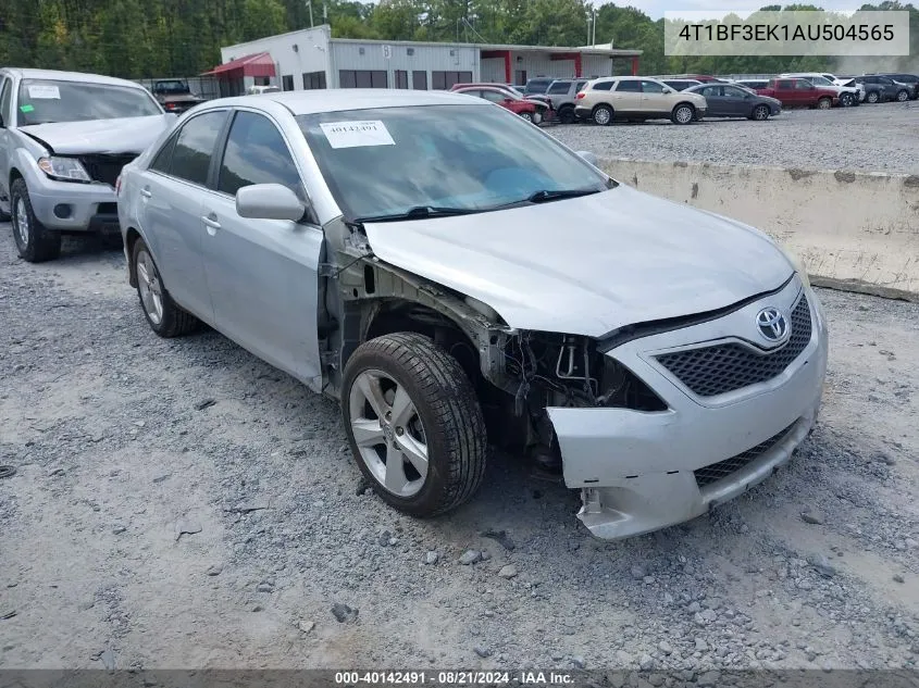 2010 Toyota Camry Se VIN: 4T1BF3EK1AU504565 Lot: 40142491