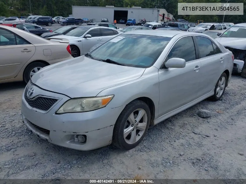 2010 Toyota Camry Se VIN: 4T1BF3EK1AU504565 Lot: 40142491