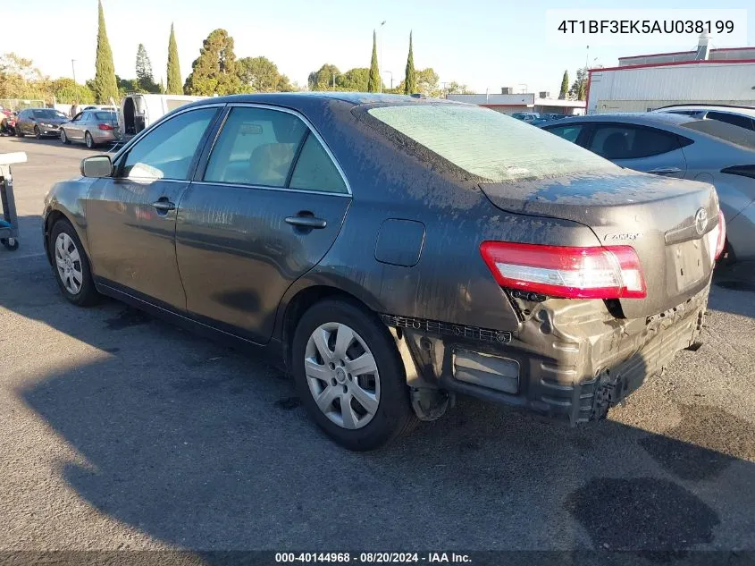 2010 Toyota Camry Se/Le/Xle VIN: 4T1BF3EK5AU038199 Lot: 40144968