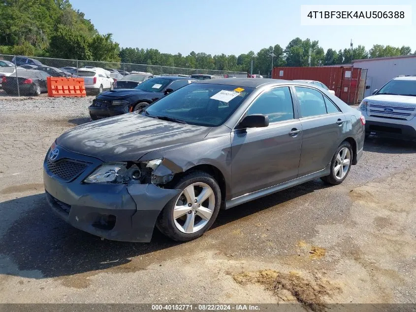 4T1BF3EK4AU506388 2010 Toyota Camry Se