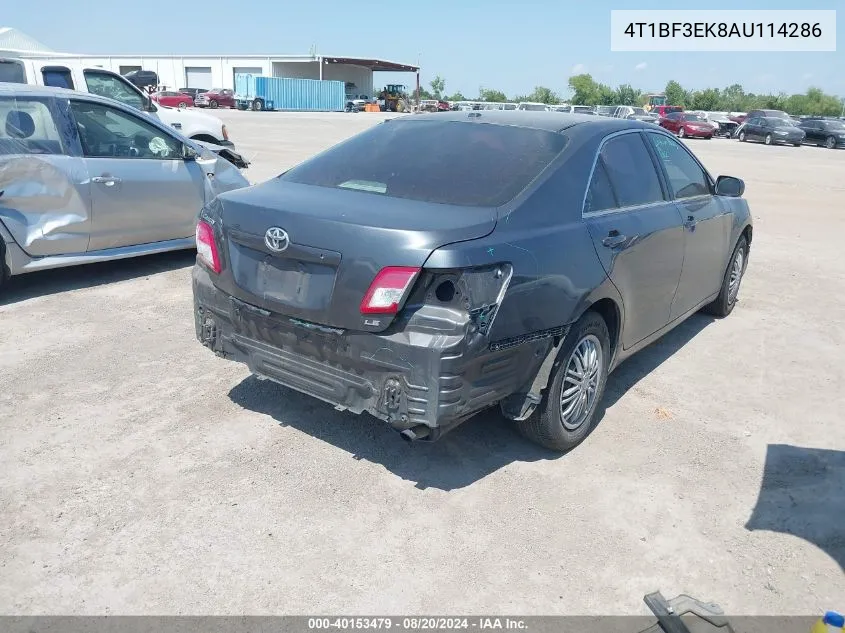 2010 Toyota Camry Se/Le/Xle VIN: 4T1BF3EK8AU114286 Lot: 40153479