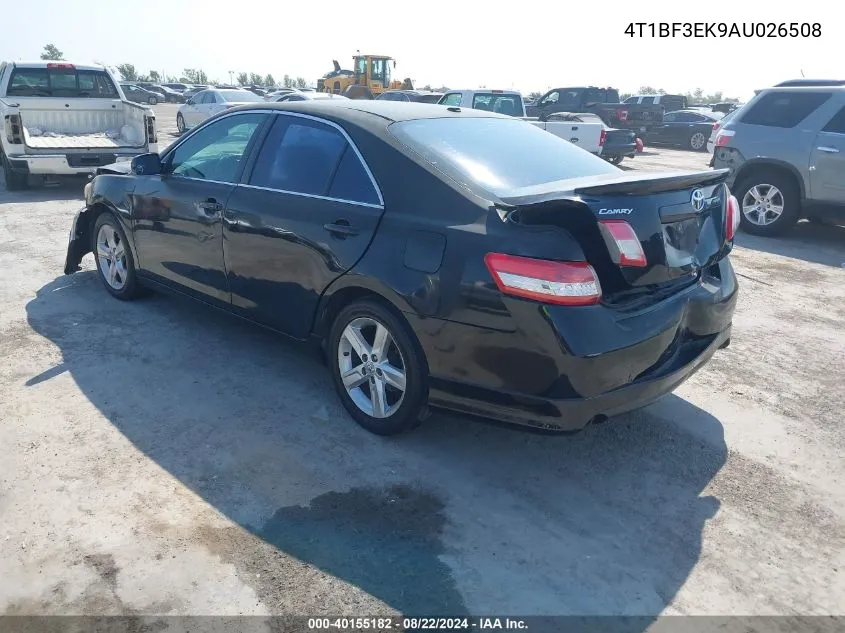 2010 Toyota Camry Se VIN: 4T1BF3EK9AU026508 Lot: 40155182