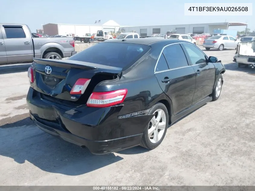 2010 Toyota Camry Se VIN: 4T1BF3EK9AU026508 Lot: 40155182