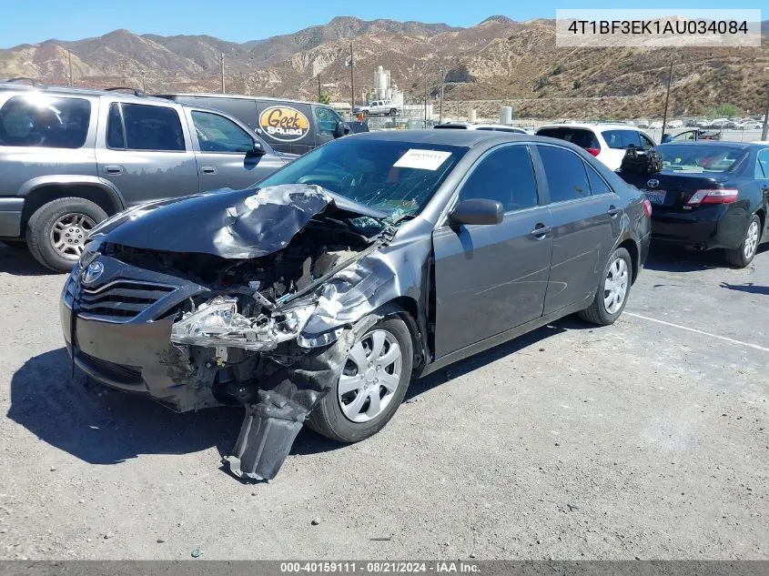 2010 Toyota Camry Le VIN: 4T1BF3EK1AU034084 Lot: 40159111