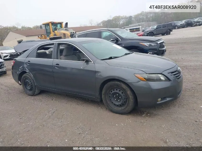 2010 Toyota Camry Le/Se/Xle VIN: 4T4BF3EK5AR008920 Lot: 40162640