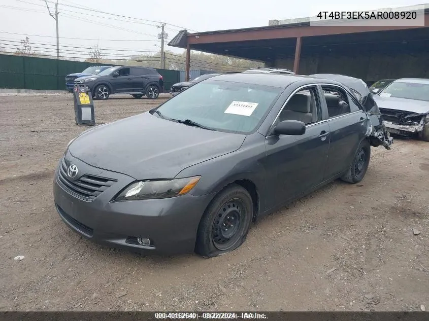 2010 Toyota Camry Le/Se/Xle VIN: 4T4BF3EK5AR008920 Lot: 40162640