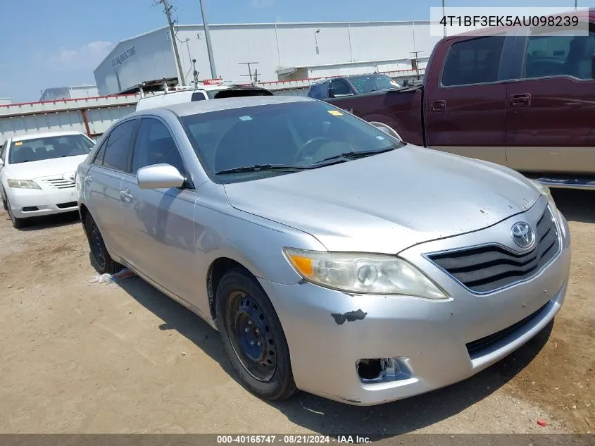 2010 Toyota Camry Le VIN: 4T1BF3EK5AU098239 Lot: 40165747