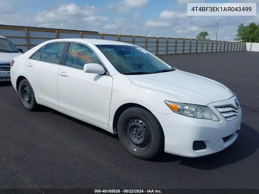 2010 Toyota Camry Le VIN: 4T4BF3EK1AR043499 Lot: 40165826