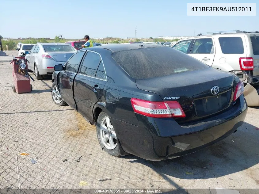 2010 Toyota Camry Le VIN: 4T1BF3EK9AU512011 Lot: 40170351