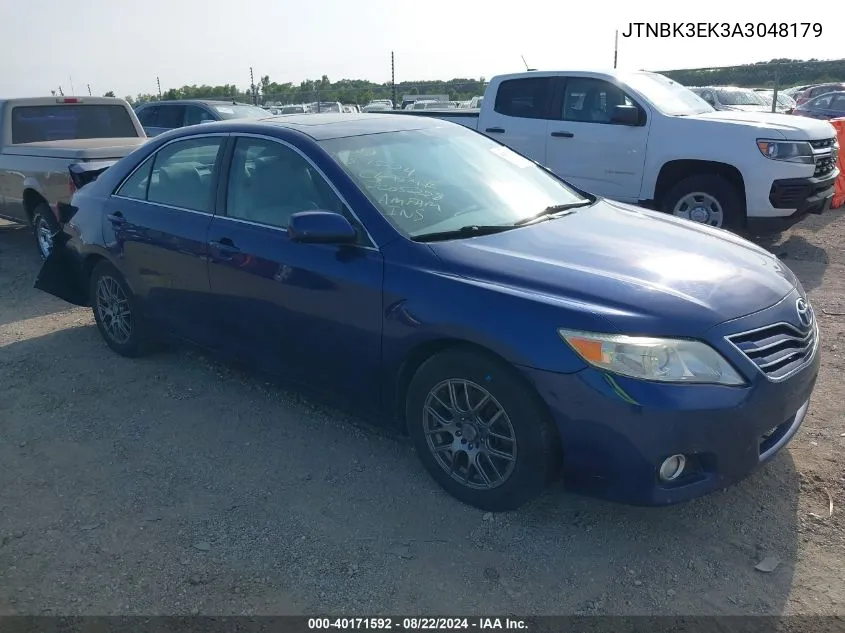 2010 Toyota Camry Xle V6 VIN: JTNBK3EK3A3048179 Lot: 40171592