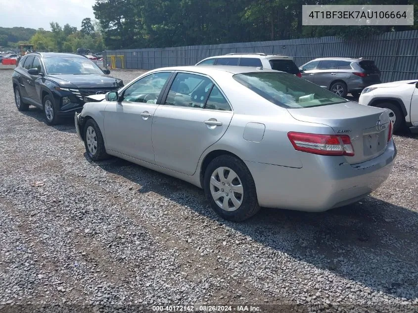 2010 Toyota Camry Le VIN: 4T1BF3EK7AU106664 Lot: 40172142