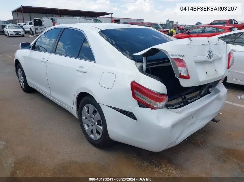 2010 Toyota Camry Se/Le/Xle VIN: 04T4BF3EK5AR03207 Lot: 40173241