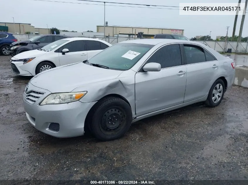 2010 Toyota Camry Le VIN: 4T4BF3EKXAR045171 Lot: 40173386