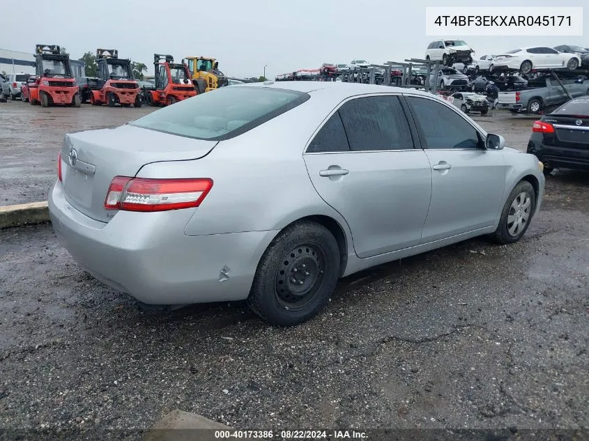 2010 Toyota Camry Le VIN: 4T4BF3EKXAR045171 Lot: 40173386