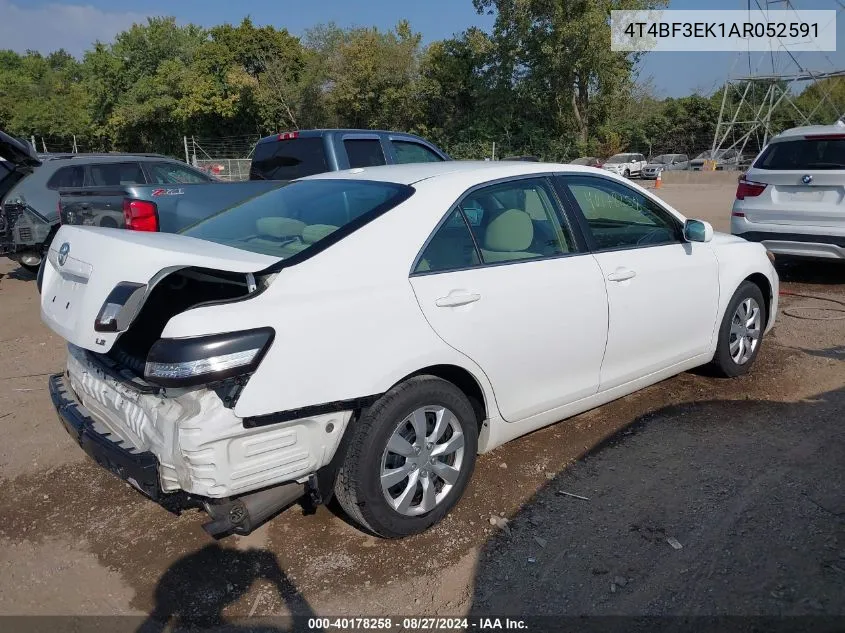 2010 Toyota Camry Le VIN: 4T4BF3EK1AR052591 Lot: 40178258