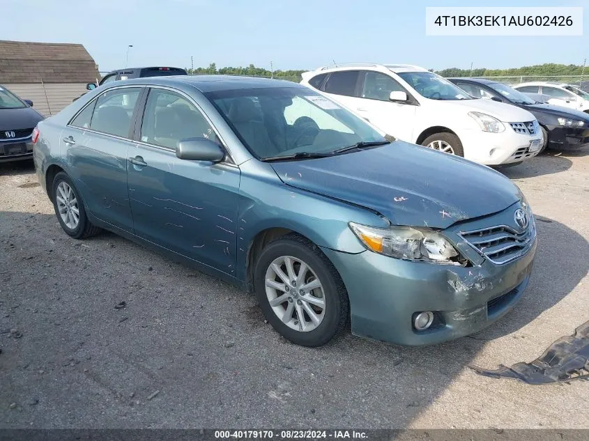 4T1BK3EK1AU602426 2010 Toyota Camry Xle V6